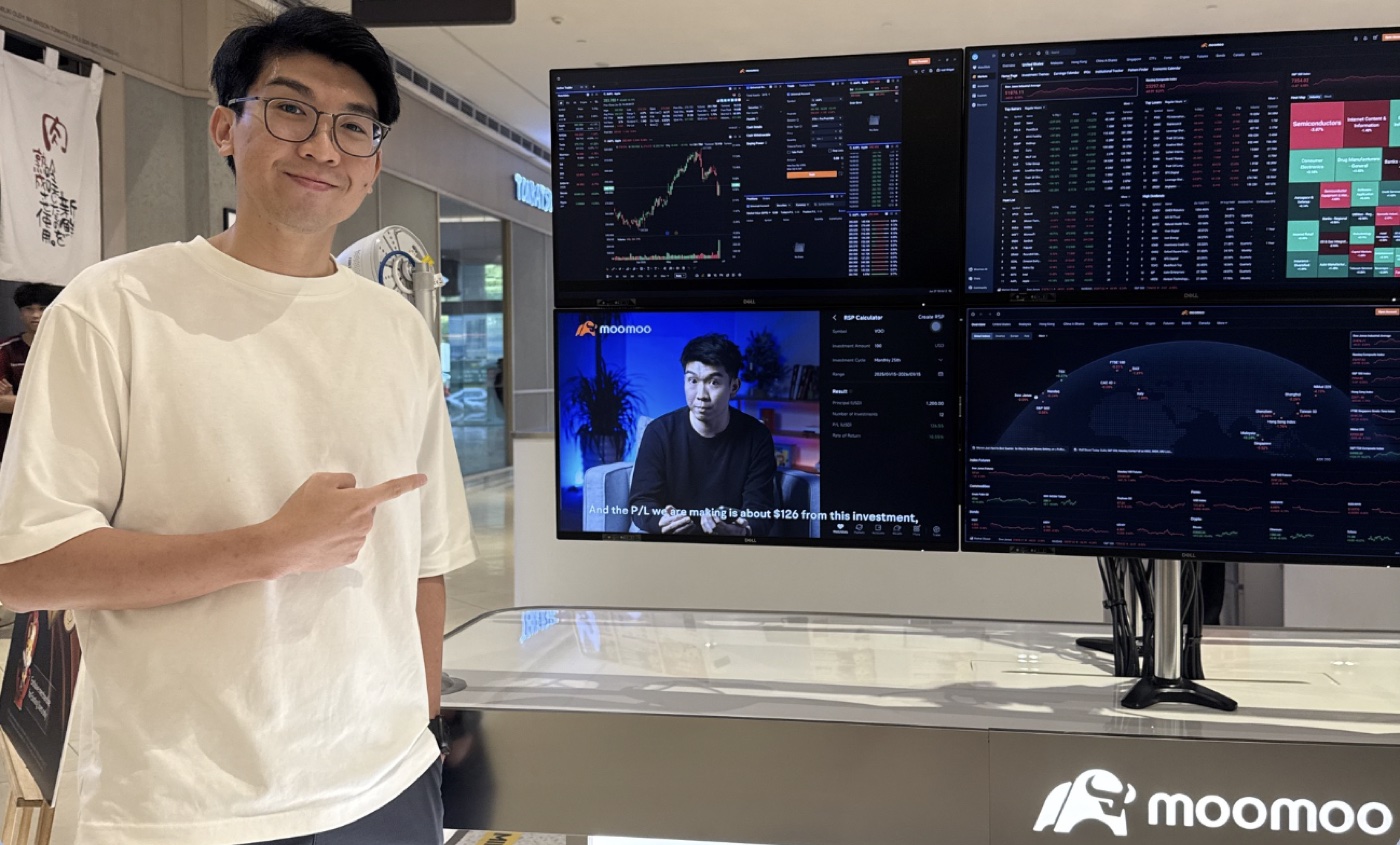 Nigel's content on moomoo store screens
